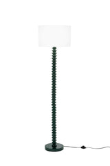 PIANTANA SULTAN VERDE IN METALLO+VELLUTO 1XE27 15W, LAMP. Dia40XH20CM, STRTTURA 40X40X153CM