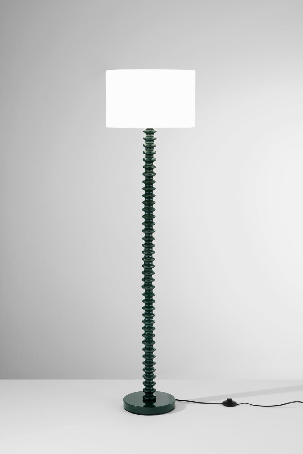 PIANTANA SULTAN VERDE IN METALLO+VELLUTO 1XE27 15W, LAMP. Dia40XH20CM, STRTTURA 40X40X153CM