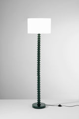 PIANTANA SULTAN VERDE IN METALLO+VELLUTO 1XE27 15W, LAMP. Dia40XH20CM, STRTTURA 40X40X153CM