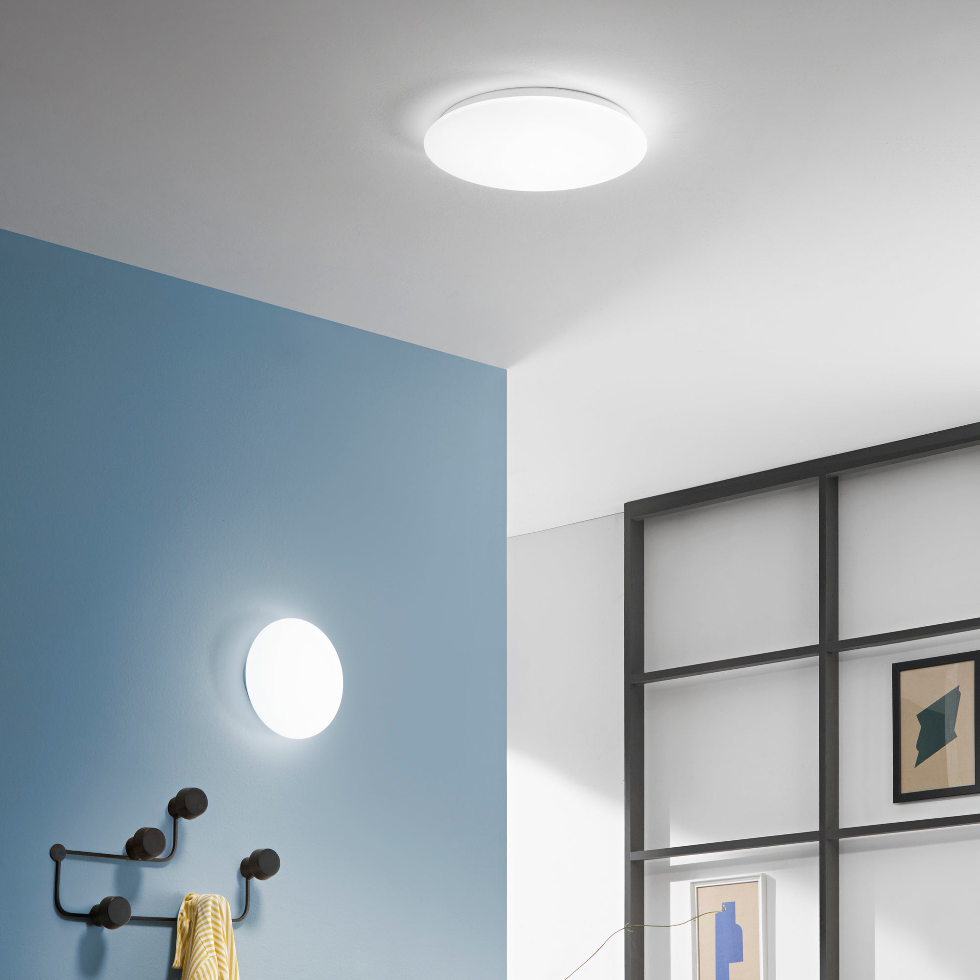 PLAFONIERA LED SUN BIANCA 10W 880LM 4000K 25X25X5CM