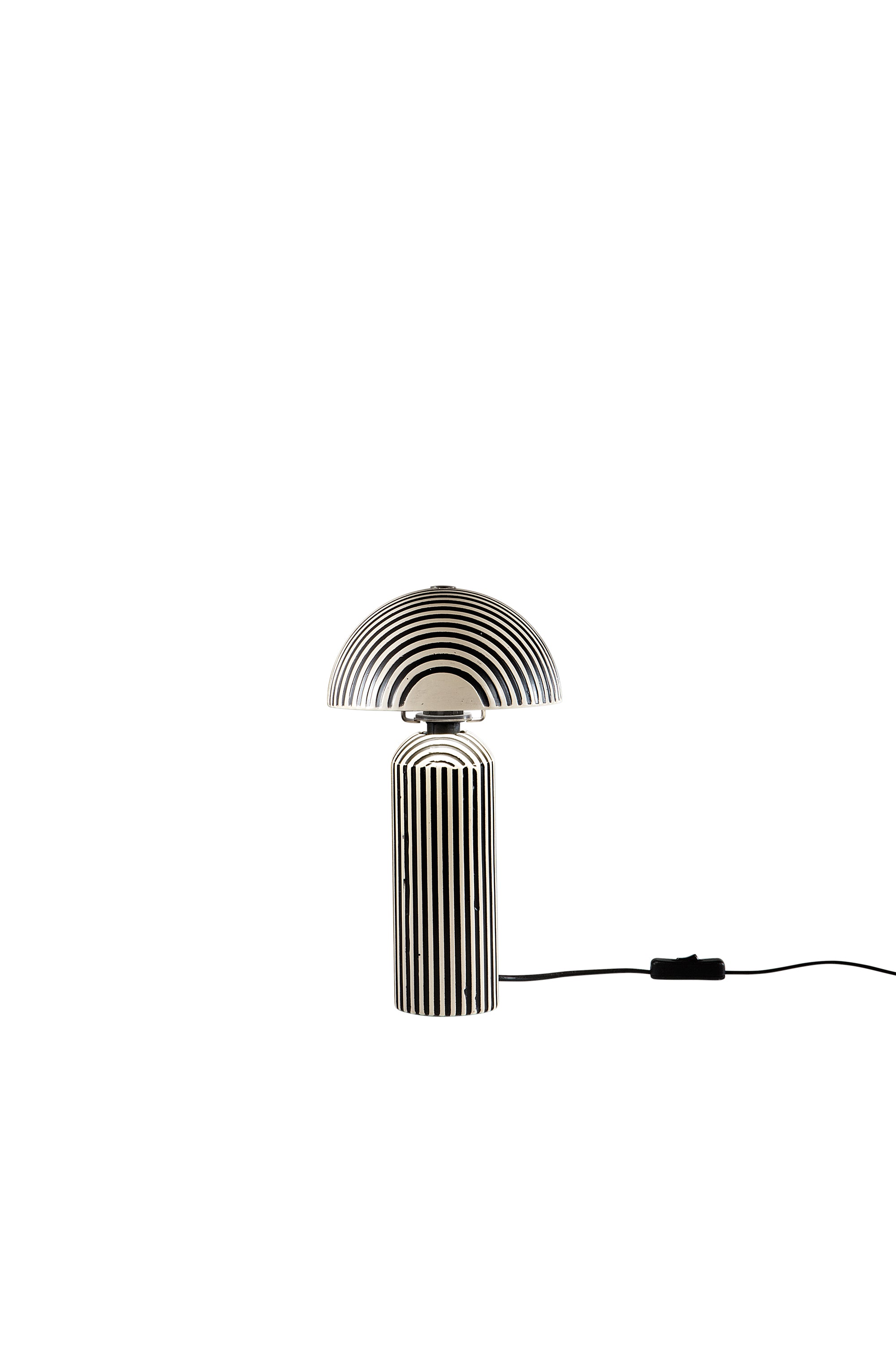 "Lume TANZANIA in ceramica con decoro zebrato"