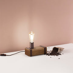 LUME TEXAS LEGNO 1XE27 22X10X14CM
