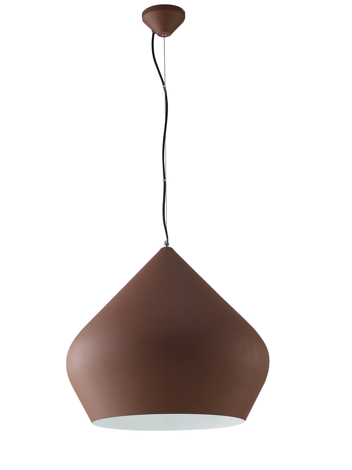 SOSPENSIONE THOLOS BRONZO/BIANCA 1XE27 52X201CM