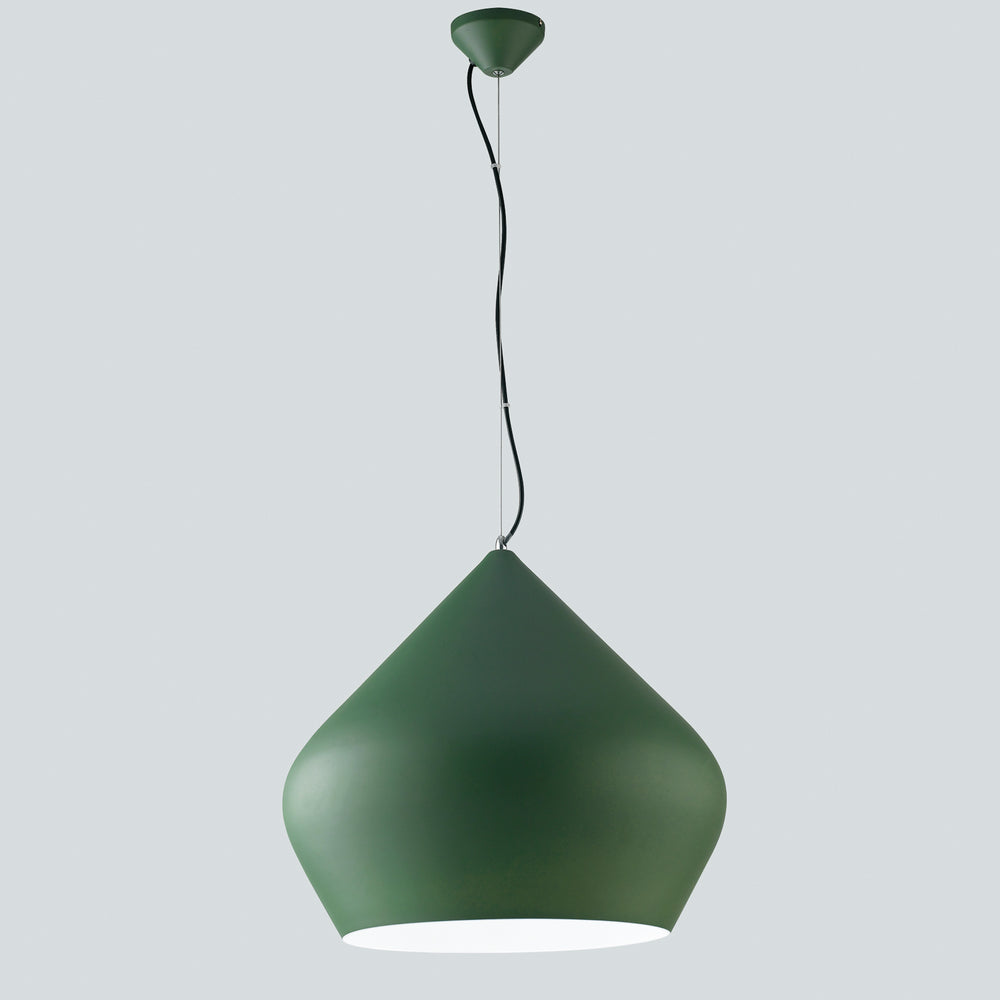SOSPENSIONE THOLOS VERDE/BIANCA 1XE27 52X201CM