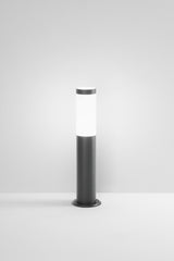 PALO TOKO IN ACCIAIO INOX E POLICARBONATO ANTRACITE 1XE27 IP44 450X115X115MM