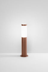 PALO TOKO IN ACCIAIO INOX E POLICARBONATO BRONZO 1XE27 IP44 450X115X115MM