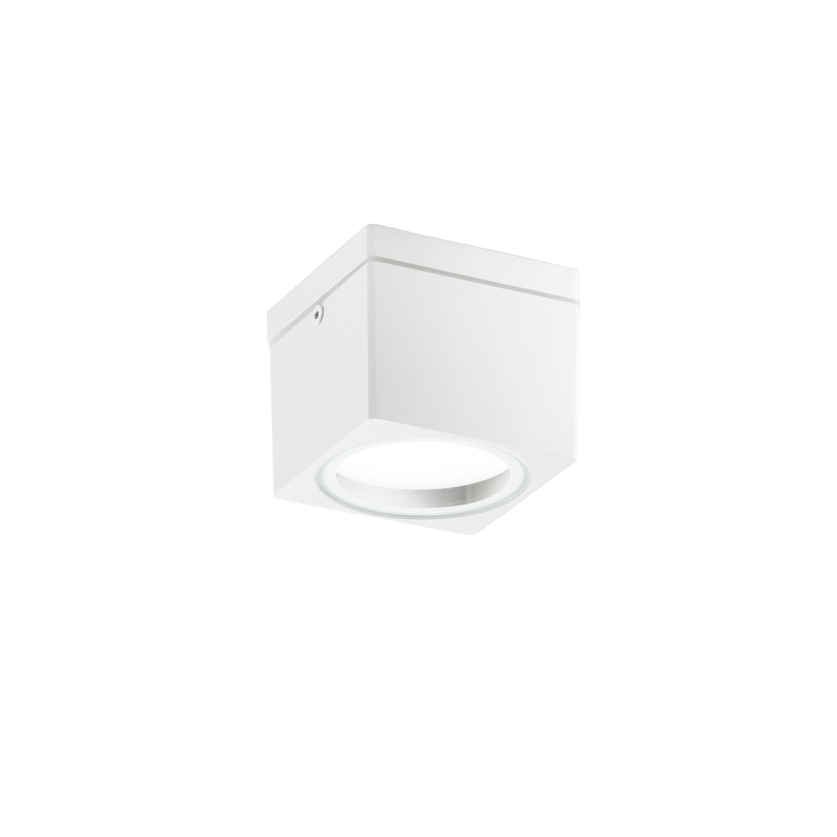 "Plafoniera da esterno TOWER quadrata in alluminio bianco IP54