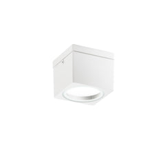 "Plafoniera da esterno TOWER quadrata in alluminio bianco IP54
