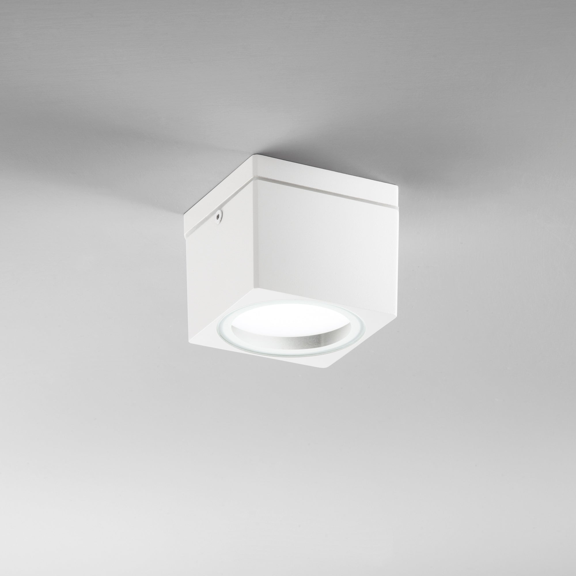PLAFONIERA TOWER BIANCA QUADRATA 1XGX53 IP54 9X9X7,2CM