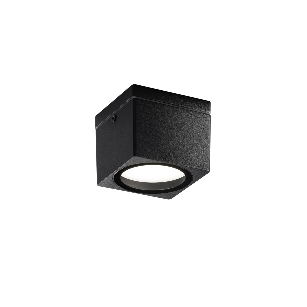"Plafoniera da esterno TOWER quadrata in alluminio nero IP54
