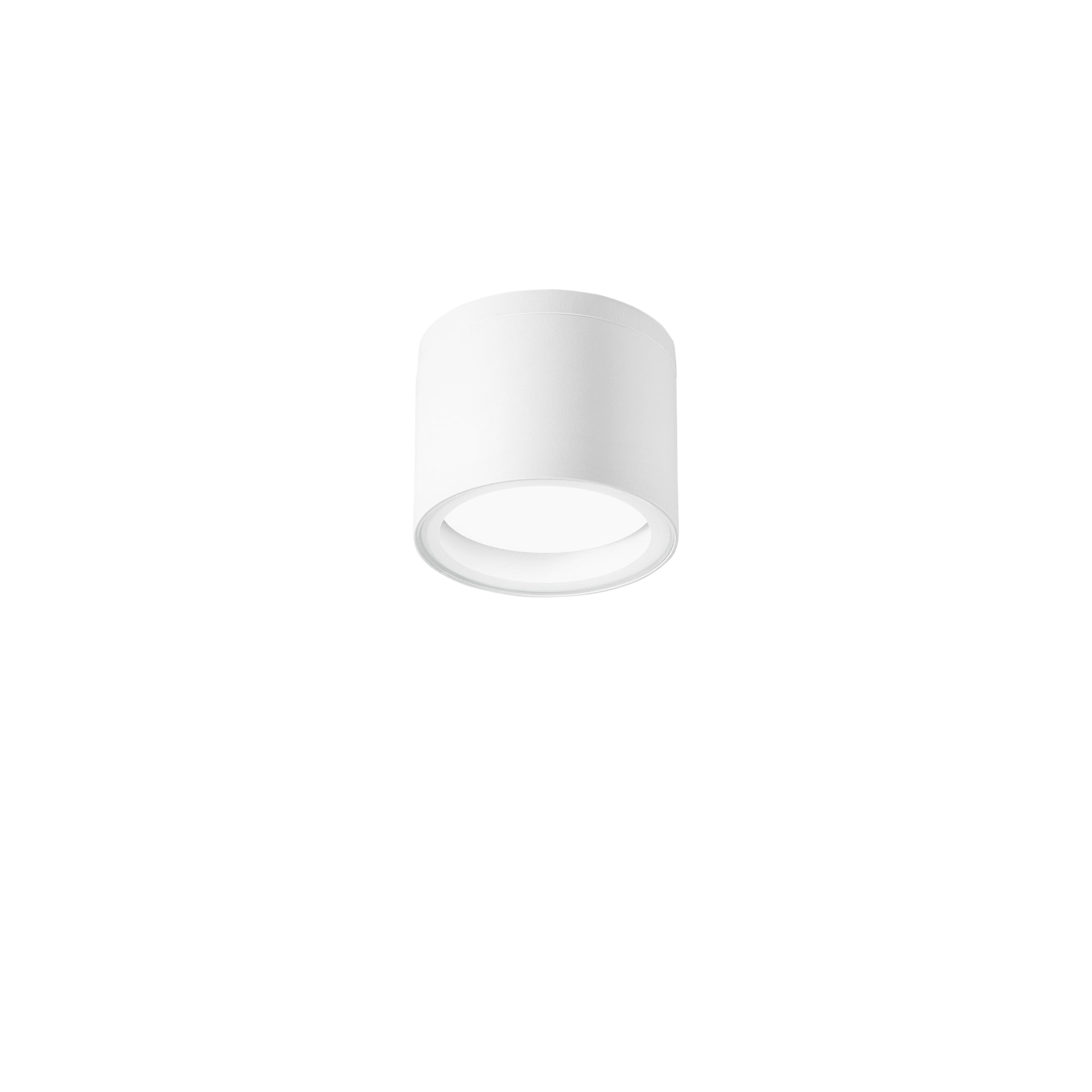 "Plafoniera da esterno TOWER rotonda in alluminio bianco IP54