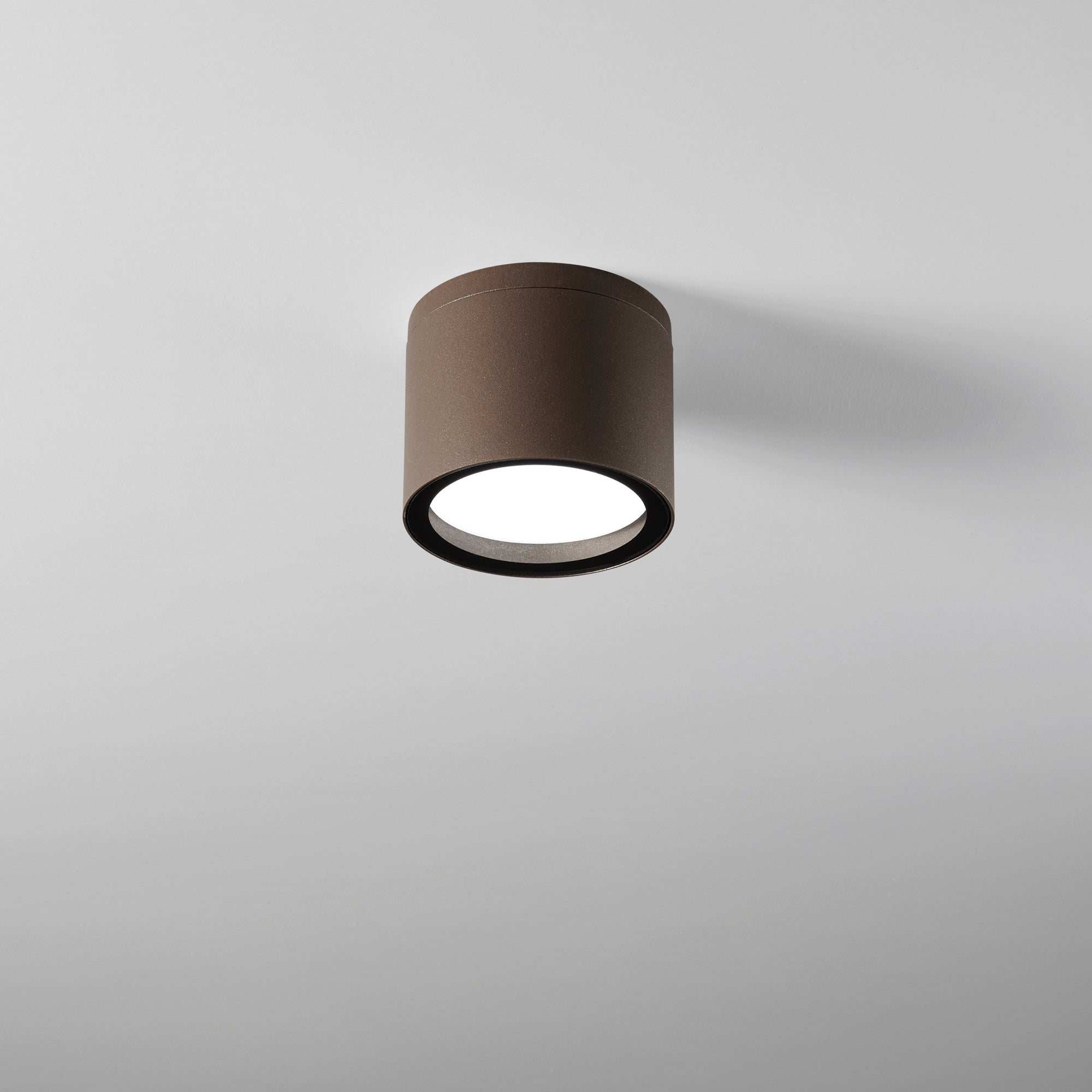 PLAFONIERA TOWER CORTEN TONDA 1XGX53 IP54 9X7,2CM