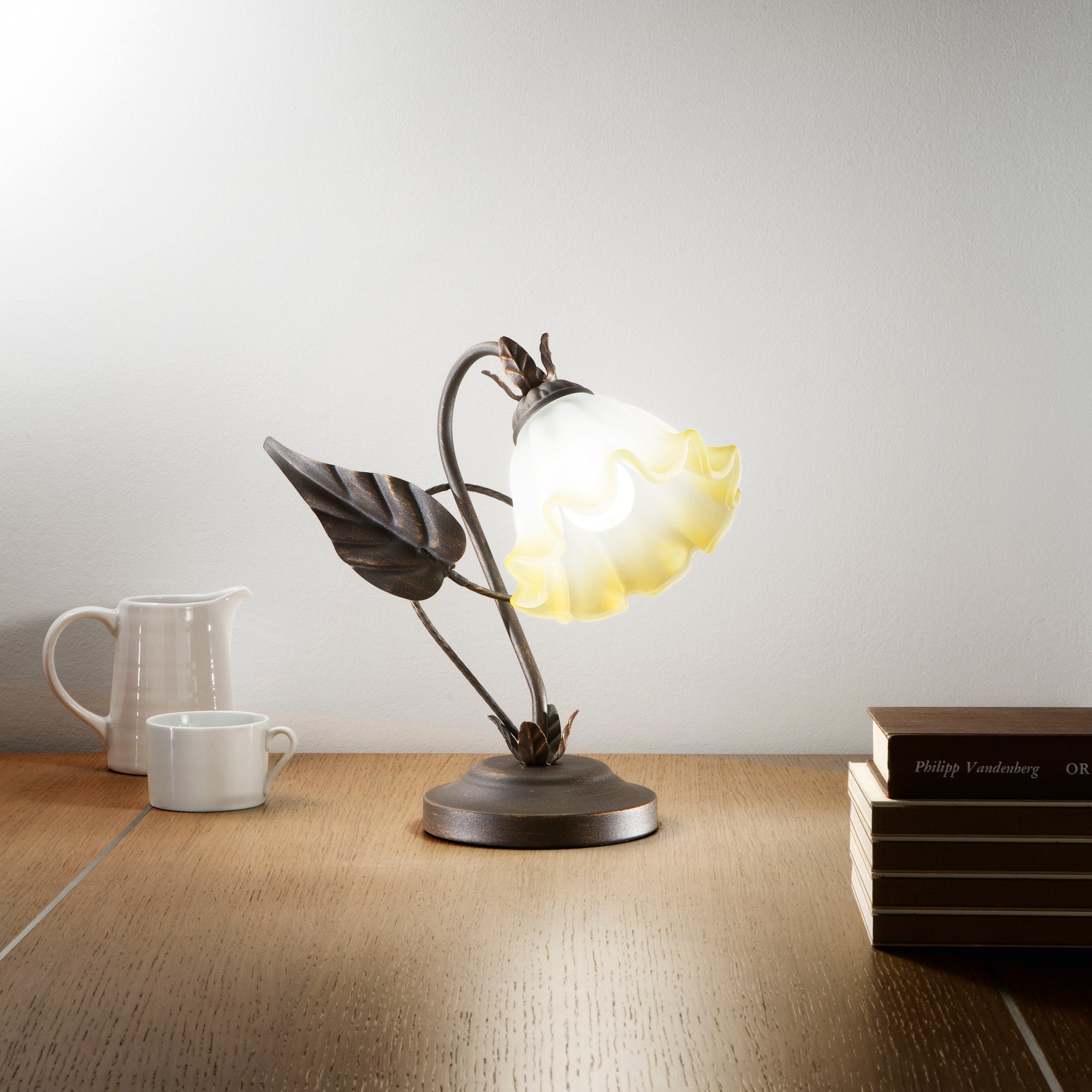LUME TRISTANO MARRONE 1XE14 22X29CM