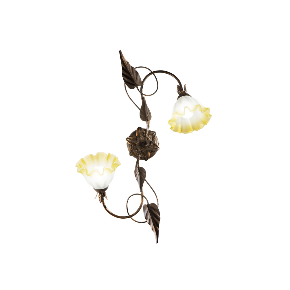 PLAFONIERA TRISTANO MARRONE 2XE14 40X20X65CM