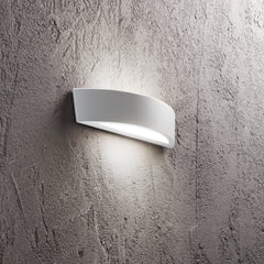 APPLIQUE BIEMISSIONE TUCSON BIANCA 2XE14 IP44 36X9,6X7,5CM