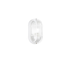 PLAFONIERA TURTLE BIANCA OVALE 1XE27 IP54 12X10,5X20,5CM