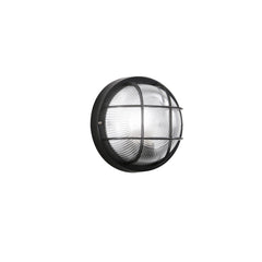 PLAFONIERA TURTLE NERA TONDA 1XE27 IP54 18,5X10X5CM