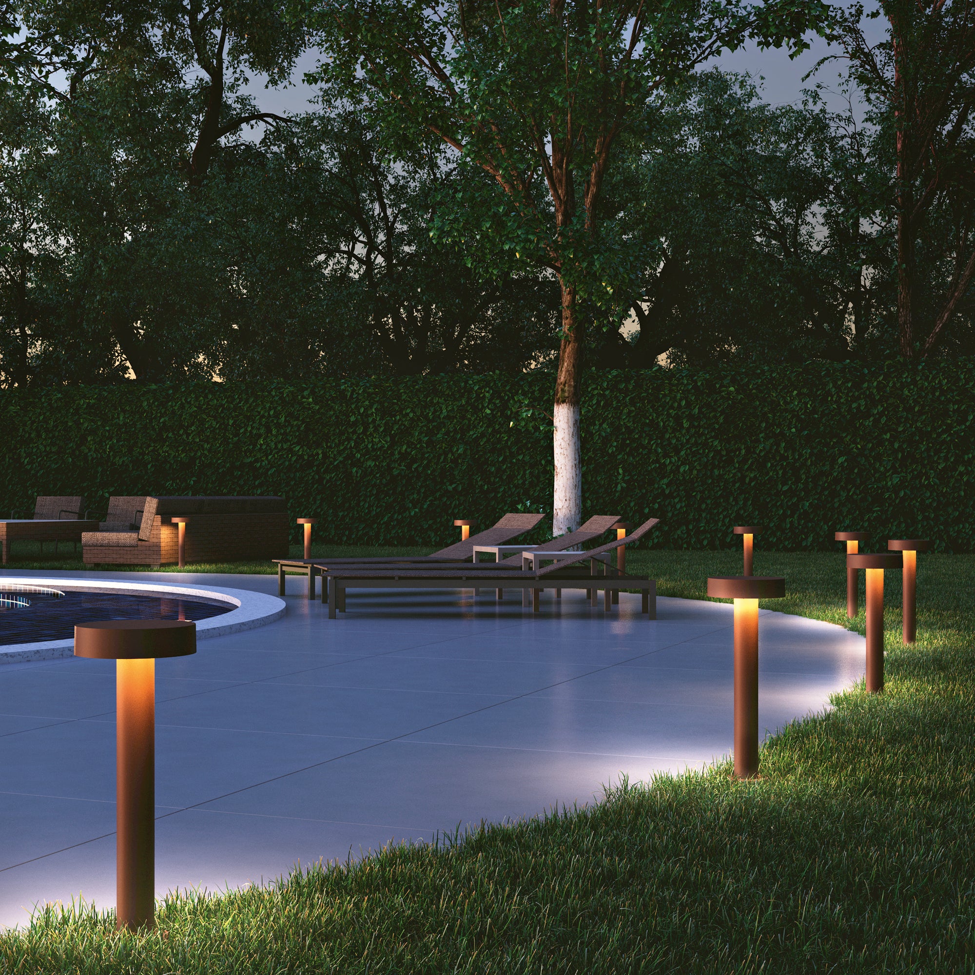 PALO UNDERWOOD CORTEN 4XG9 IP65 21X70CM