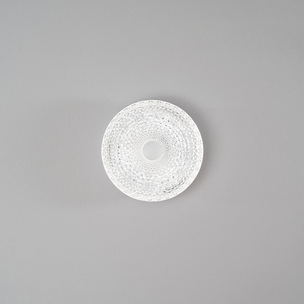 PLAFONIERA LED UNIKA IN ACRILICO BIANCO CON DIFFUSORE EFFETTO DIAMANTATO 18W 2430LM CCT 3000/4000/6500K 29X7,5X29CM