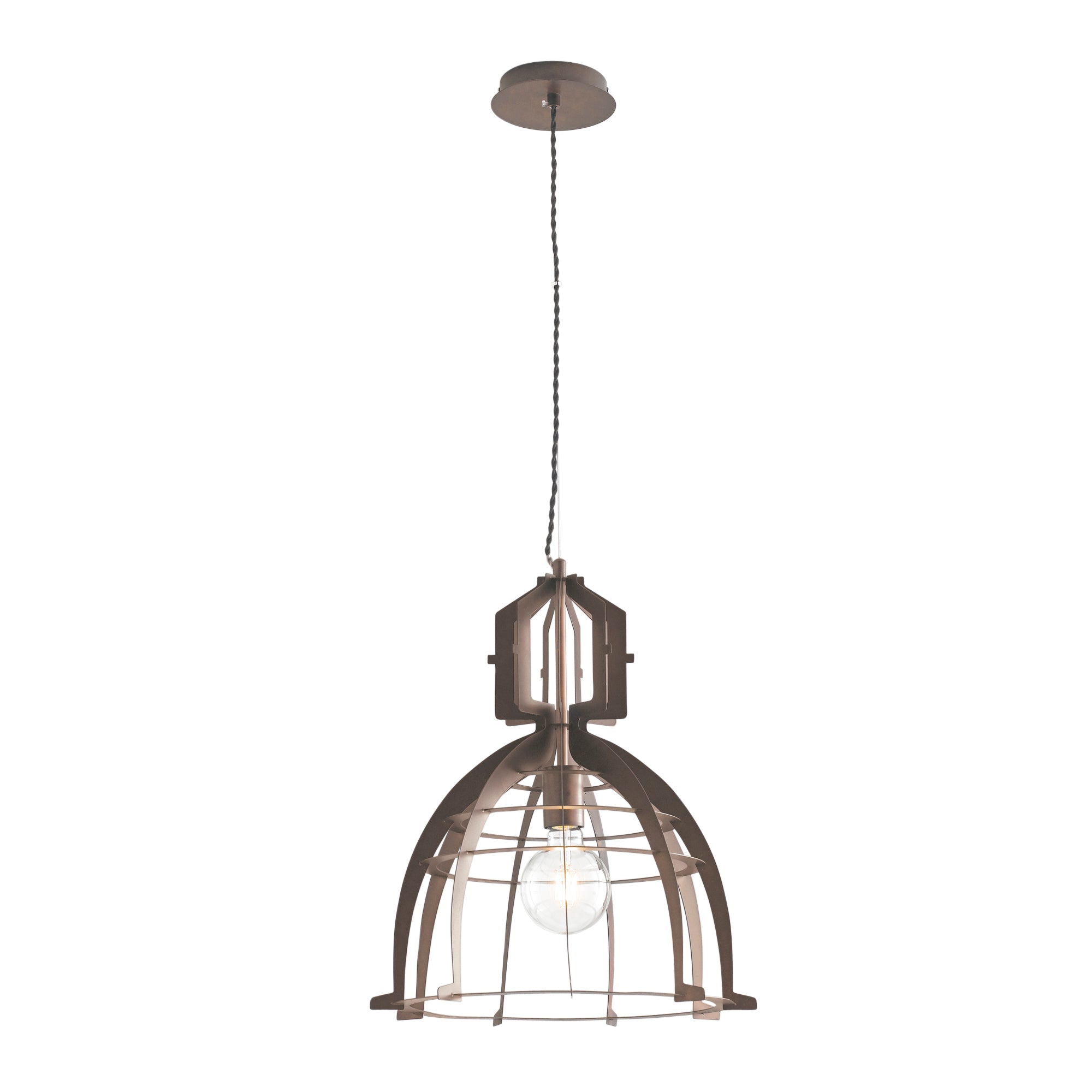 "Lampadario a sospensione URBAN bronzo in metallo"