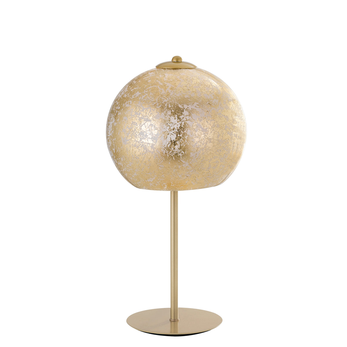 "Lampada da tavolo VANITY in vetro con decoro in foglia oro"