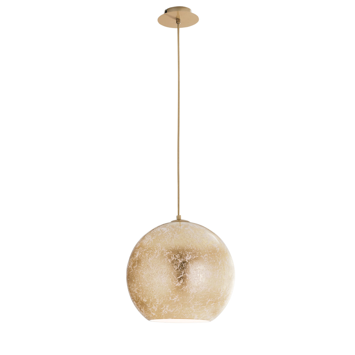 "Lampadario a sospensione VANITY in vetro oro con 1 luce Ø 30cm."