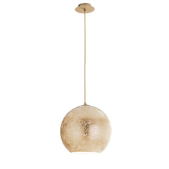 "Lampadario a sospensione VANITY in vetro oro con 1 luce Ø 30cm."