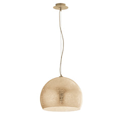 "Lampadario a sospensione VANITY in vetro oro con 1 luce Ø 40cm."