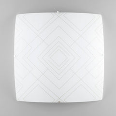 PLAFONIERA VECTOR BIANCA/GRIGIA 4XE27 50X50X12CM