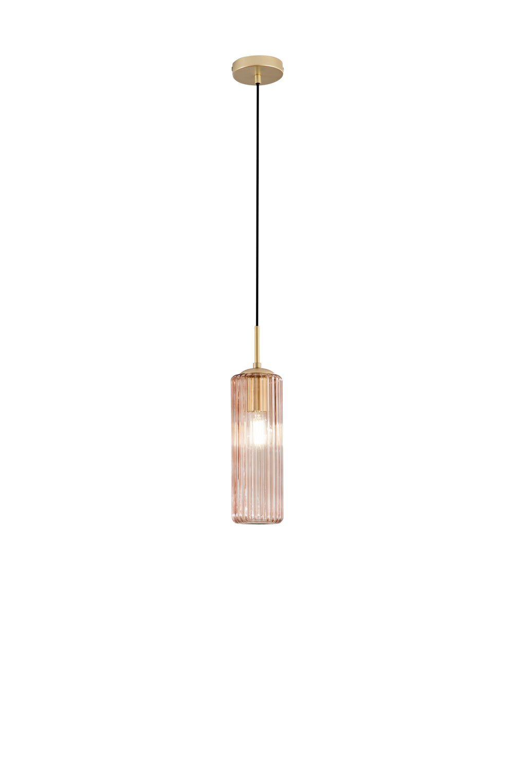 SOSPENSIONE VENICE AMBRA IN VETRO 1XE27 D15X200CM
