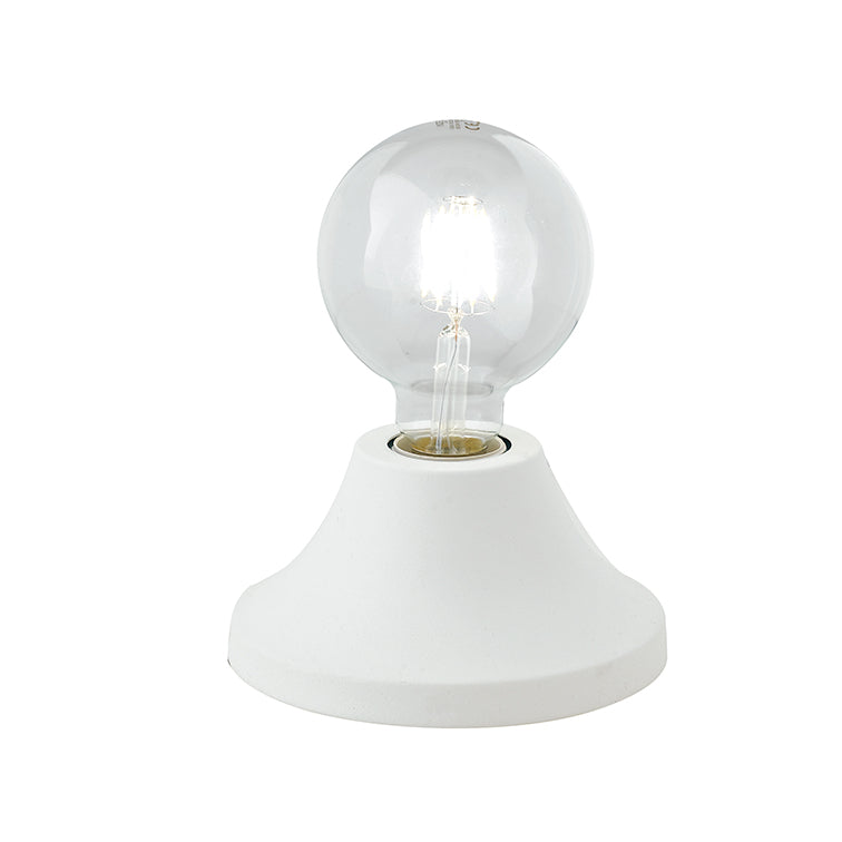 "Lampada da tavolo VESEVUS in metallo bianco"