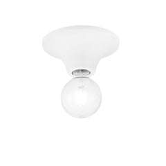 "Plafoniera VESEVUS in metallo bianco Ø 18 cm."