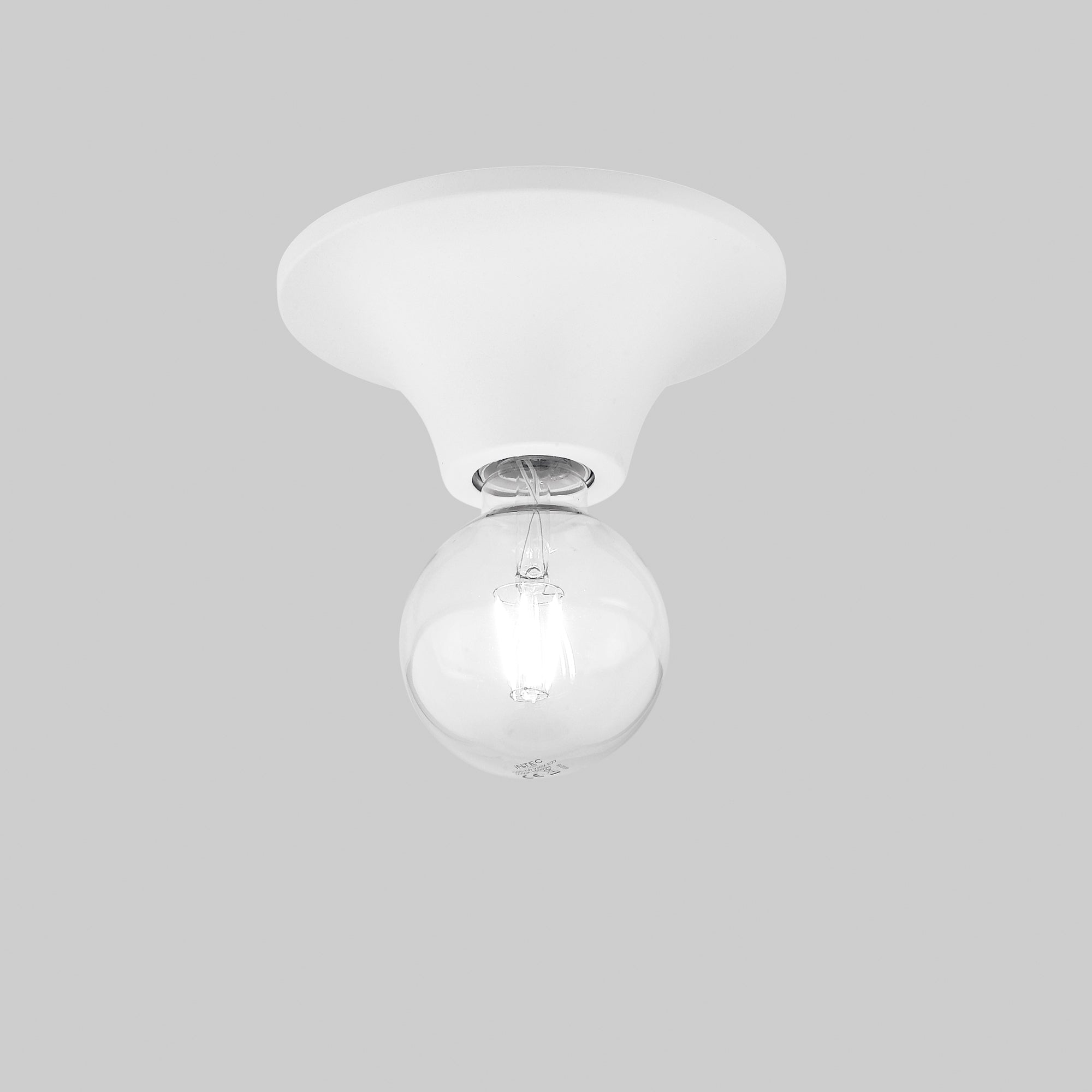 PLAFONIERA VESEVUS BIANCA 1XE27 18X18X8CM