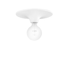 "Plafoniera VESEVUS in metallo bianco Ø 30 cm."