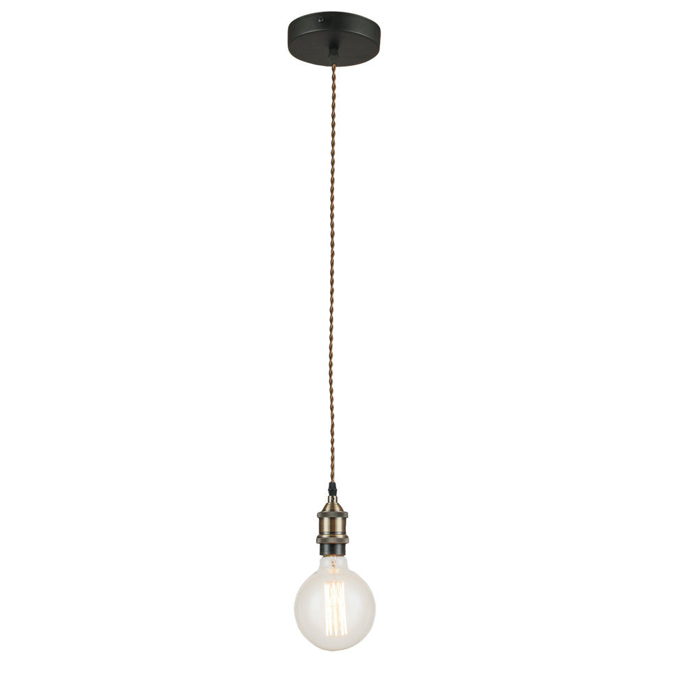 SOSPENSIONE VINTAGE RAME 1XE27 126CM
