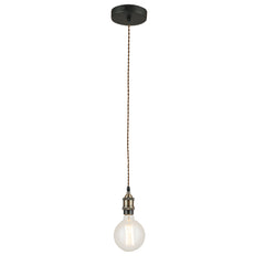 SOSPENSIONE VINTAGE RAME 1XE27 126CM