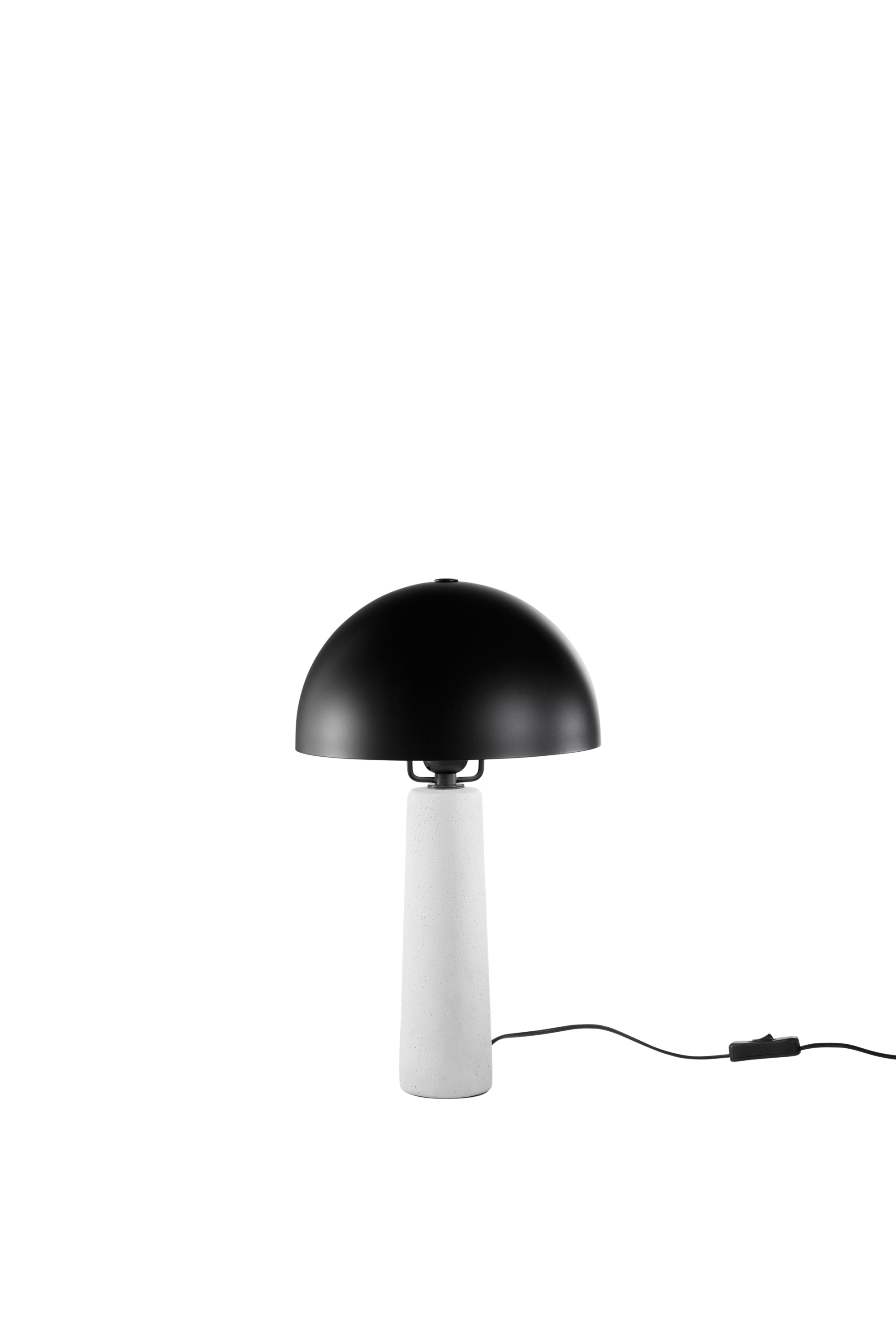 LUME VITRUVO IN CERAMICA NERA MISURA TOTALE D25XH44CM