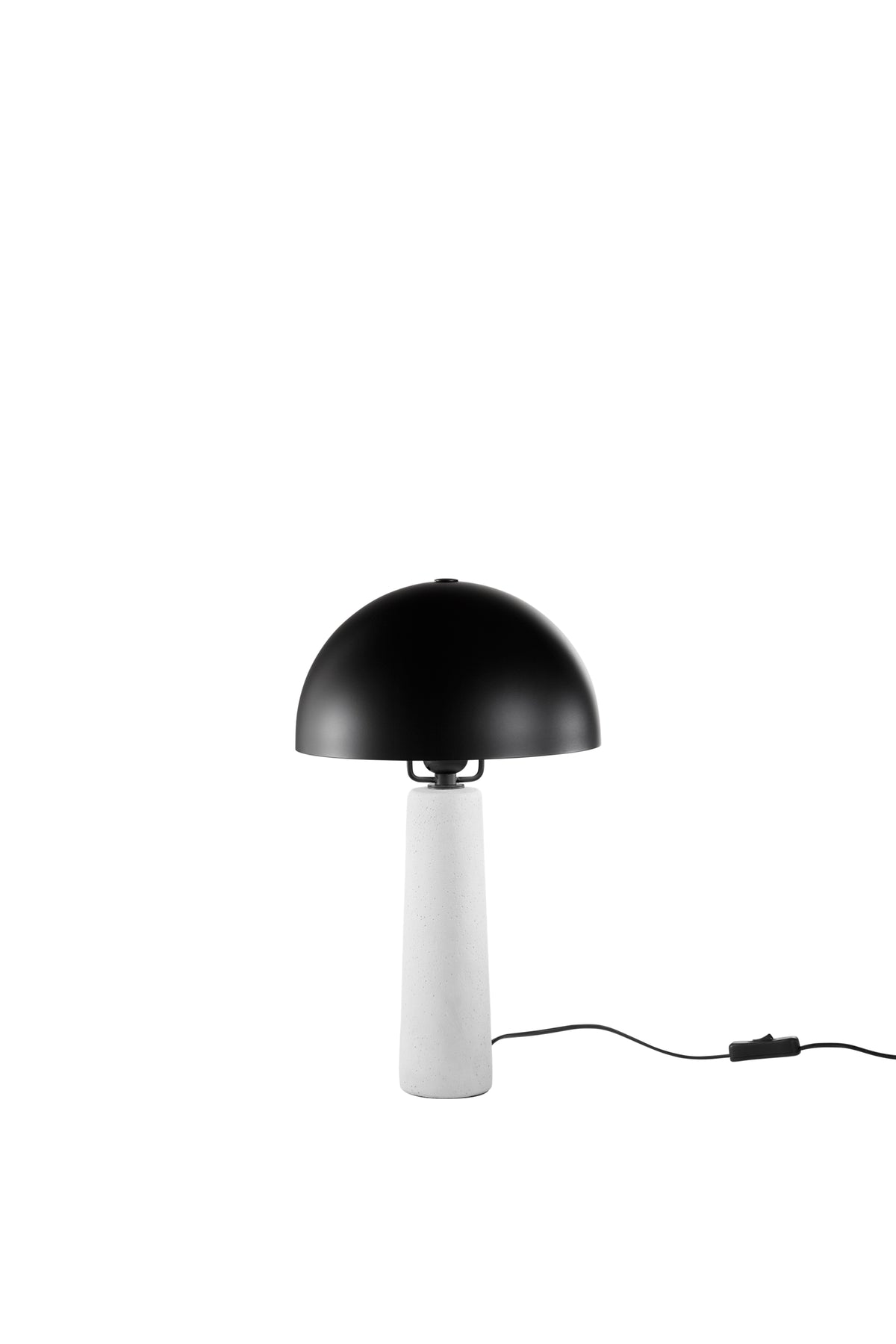 LUME VITRUVO IN CERAMICA NERA MISURA TOTALE D25XH44CM