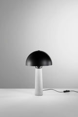 LUME VITRUVO IN CERAMICA NERA MISURA TOTALE D25XH44CM