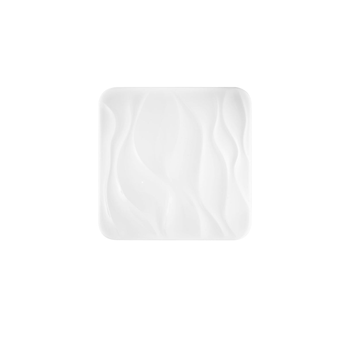 "Plafoniera LED WAVE in acrilico bianca quadrata, CCT, 43cm."