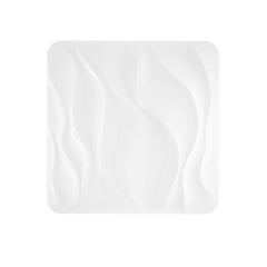 "Plafoniera LED WAVE in acrilico bianca quadrata, CCT, con memory function, Wi-Fi e telecomando incluso, 64cm."