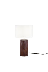 LUME WOODLOG IN LEGNO MARRONE 1XE27 STRUTTURA D30X50CM PARALUME D30X18.5CM