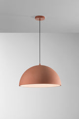 SOSPENSIONE XENIA ROSSA IN PU 1XE27 50X25CM