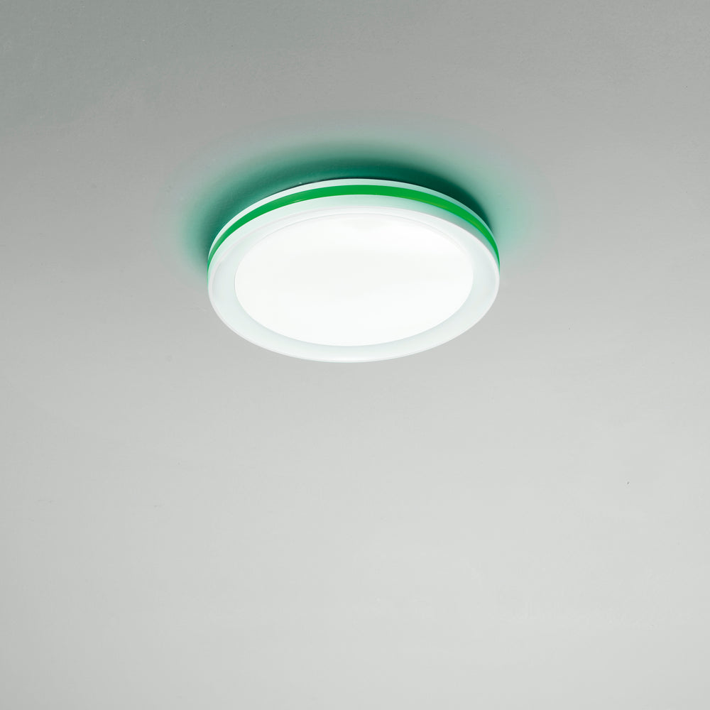 PLAFONIERA LED MAKEUP TONDA BIANCA 35W/4050LM CCT+RGB 40X40X7CM