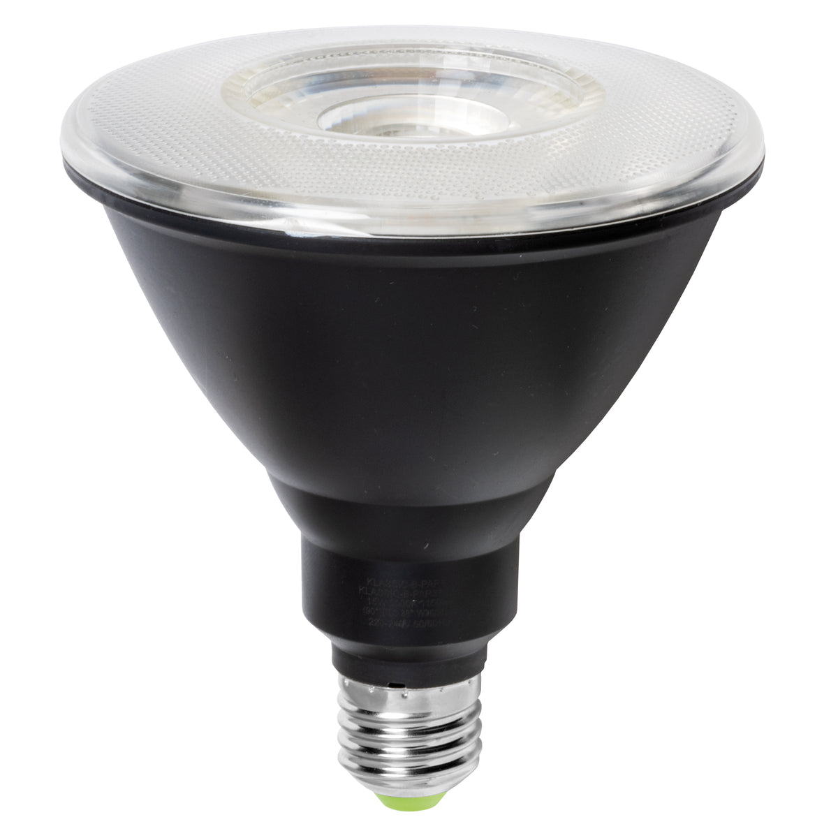 Lampadina LED E27 PAR38 Nera - 15W - 3000K