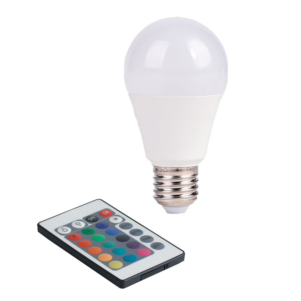 Lampadina LED E27 9W - RGB + 4000K Con telecomando