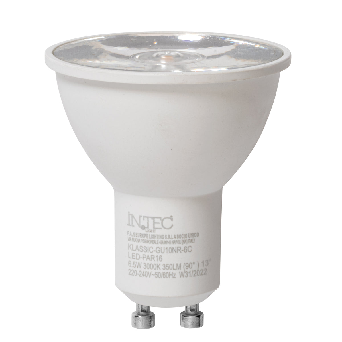 Lampadina LED GU10 fascio stretto - 6,5W - 3000K