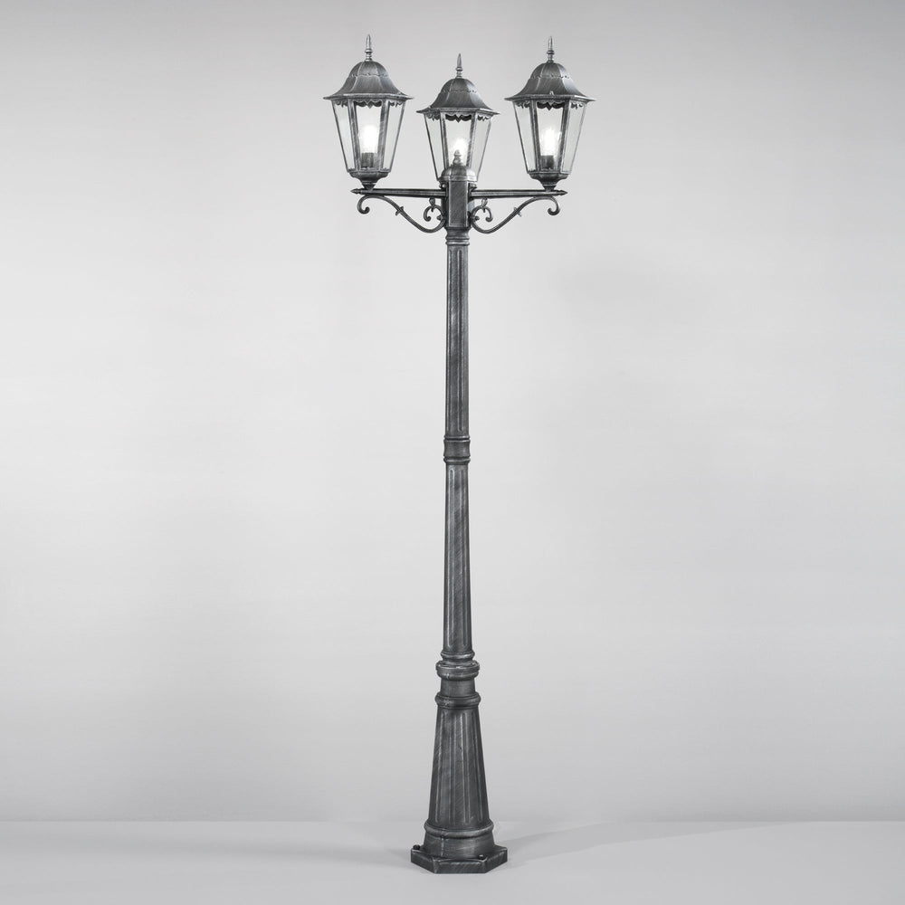 PALO FIRENZE NERO/SILVER 3XE27 IP44 76,5X218CM