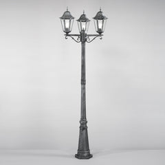 PALO FIRENZE NERO/SILVER 3XE27 IP44 76,5X218CM