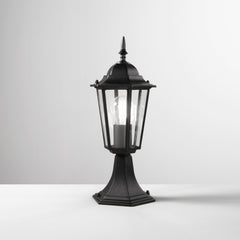 LUME MILANO NERO 1XE27 IP44 17X40,3CM